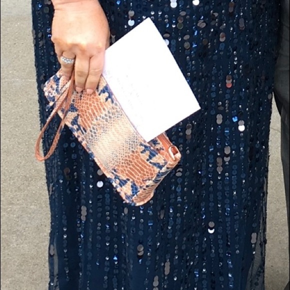 Blue sequin dress. Only worn once. No sequins missing. - Picture 3 of 3